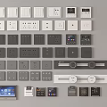 Various Modern Light Switch Panels in White and Black with Different Designs for Home Use