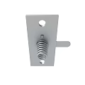 Stainless Steel Metal Plate With Spring Fastener And Mounting Holes Hardware Component