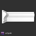 White Decorative Architectural Molding With Curved Design For Interior Decoration