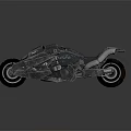 Futuristic Metallic Motorcycle With Streamlined Design Detailed Engine Stylish Exhaust And Leather Seat