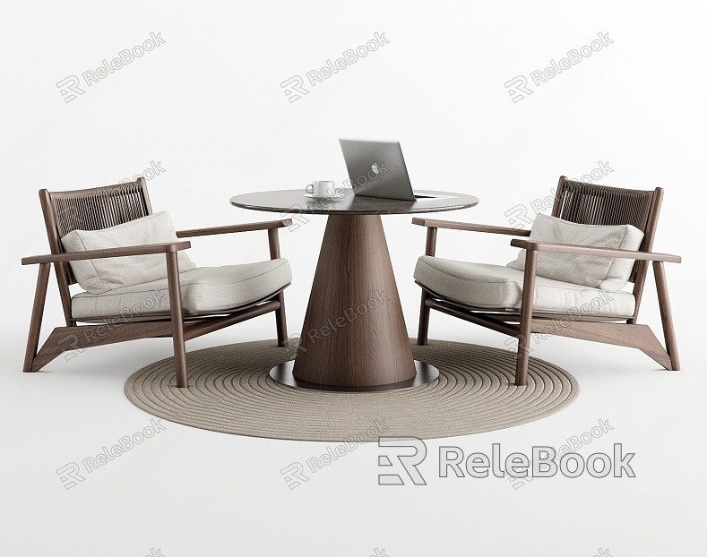 New Chinese Style Leisure Table and Chair Combination Coffee Table and Chair Negotiation Table and Chair Signing Table and Chair model