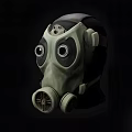 Professional Firefighting Gas Mask Equipment With Dual Filters And Safety Design