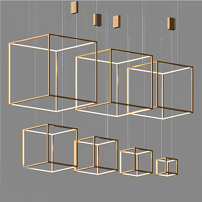 Light Luxury Chandelier 3d model Light Luxury Chandelier 3d model