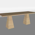Dining table Minimal dining table 3d model
