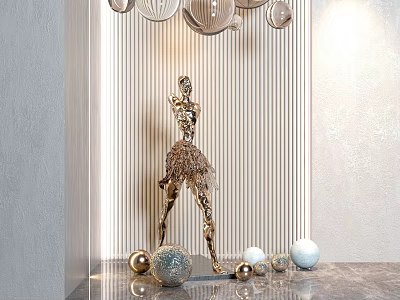 Modern Sculpture 3d model