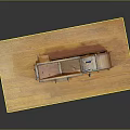 Wooden Computer Model Featuring Multiple Compartments And Components On Platform Structure