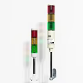 Industrial Signal Tower Lights With Red Yellow Green Lamps And Dual Height Structure