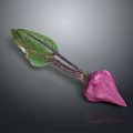 Vibrant Fresh Purple Beetroot With Green Leaves And Healthy Vegetable Appearance