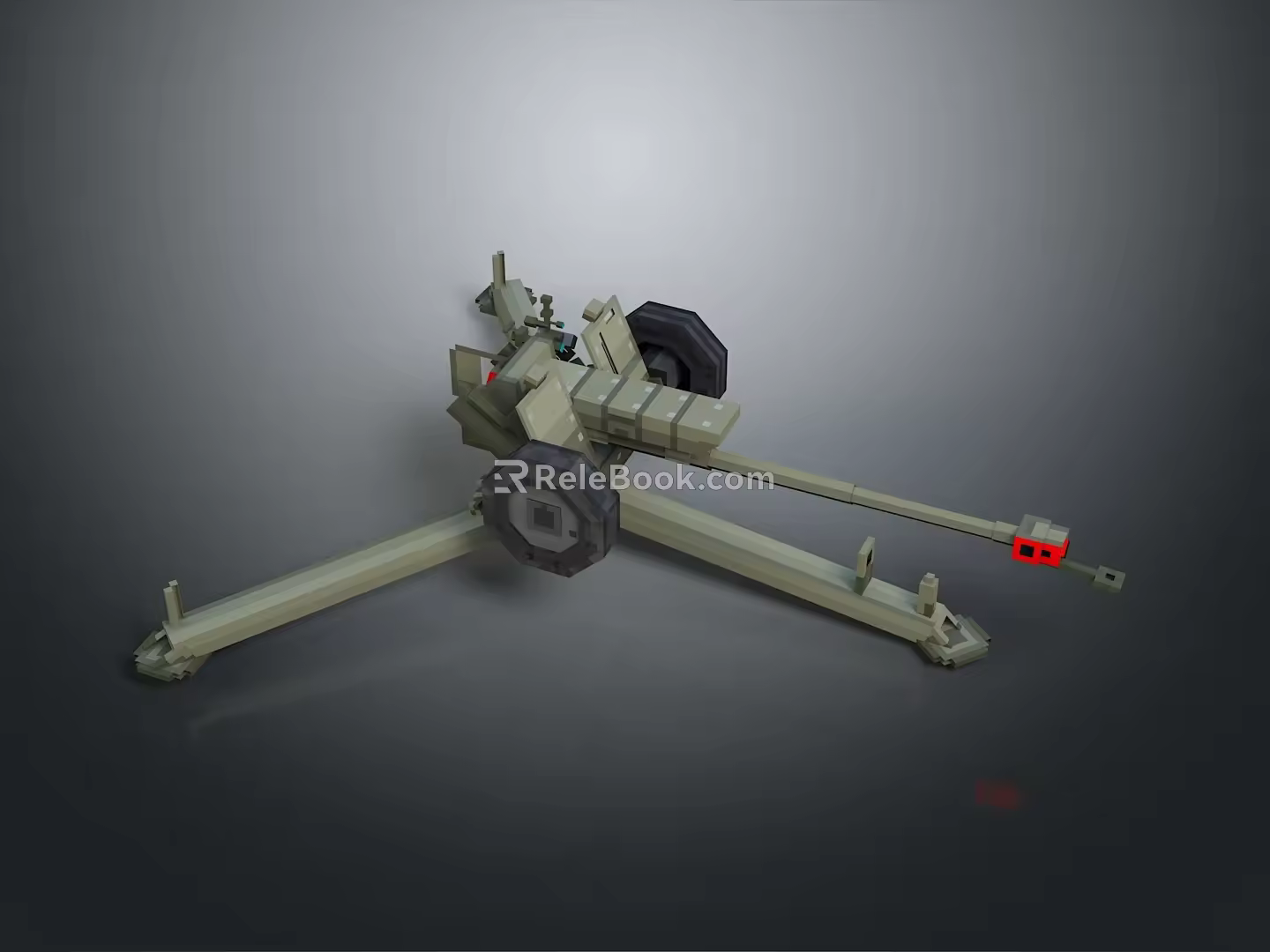 laser tower turret turntable sci-fi tower defense game tower defense sci-fi turret game turret game turret 3d model