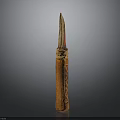 Hand Carved Wooden Sculpture With Intricate Patterns And Natural Wood Texture
