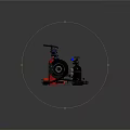 Modern wheel hub train hub assembly train hub structure 3d model