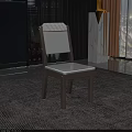 White Dining Chair With Wooden Frame And Modern Sleek Design For Home Interior