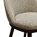 Modern Leisure Accent Chair With Textured Fabric Upholstery And Wooden Legs