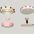 Children's room ceiling lamp 3d model