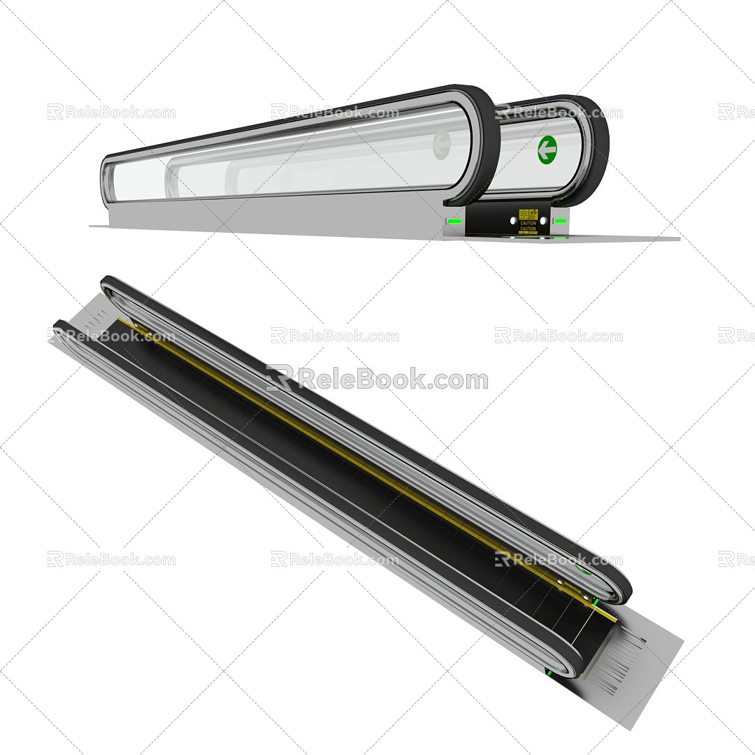 Modern Elevator Automatic Sidewalk Elevator Automatic Sidewalk Escalator Escalator Shopping Mall Elevator Supermarket Escalator 3d model