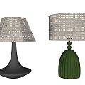 Table lamp Bamboo lamp 3d model