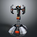 laser tower turret turntable sci-fi tower defense game tower defense sci-fi turret game turret game turret 3d model