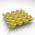 Golden Wavy Geometric Decorative Tray With Textured Surface And Modern Design