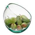 Four Ceramic Bowls Containing Fresh Green Grapes And Ripe Mangoes