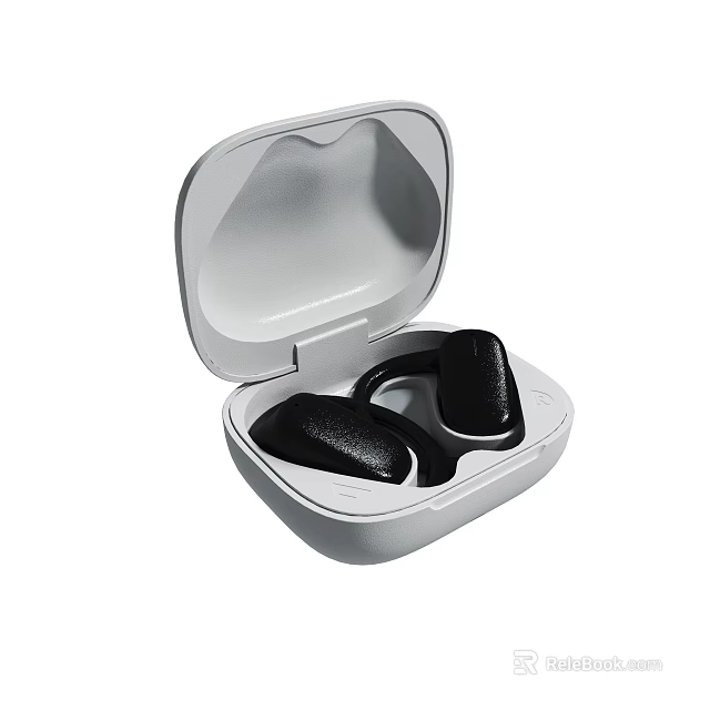 Wireless Earbuds With Portable Charging Case Featuring Compact Design And Comfortable Fit 3d model 