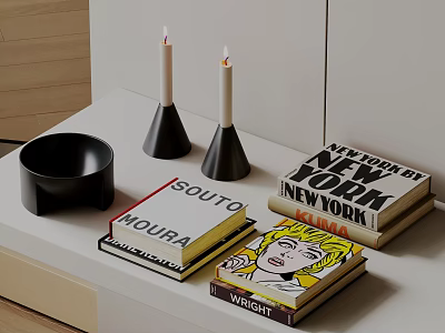 Modern Book Ornaments 3d model
