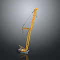 Yellow Industrial Crawler Crane With Long Boom And Track Chassis For Construction