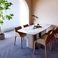 Table combination 3d model