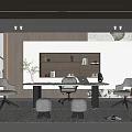 Modern study 3d model