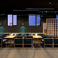 Modern Bar Simple Bistro 3d model