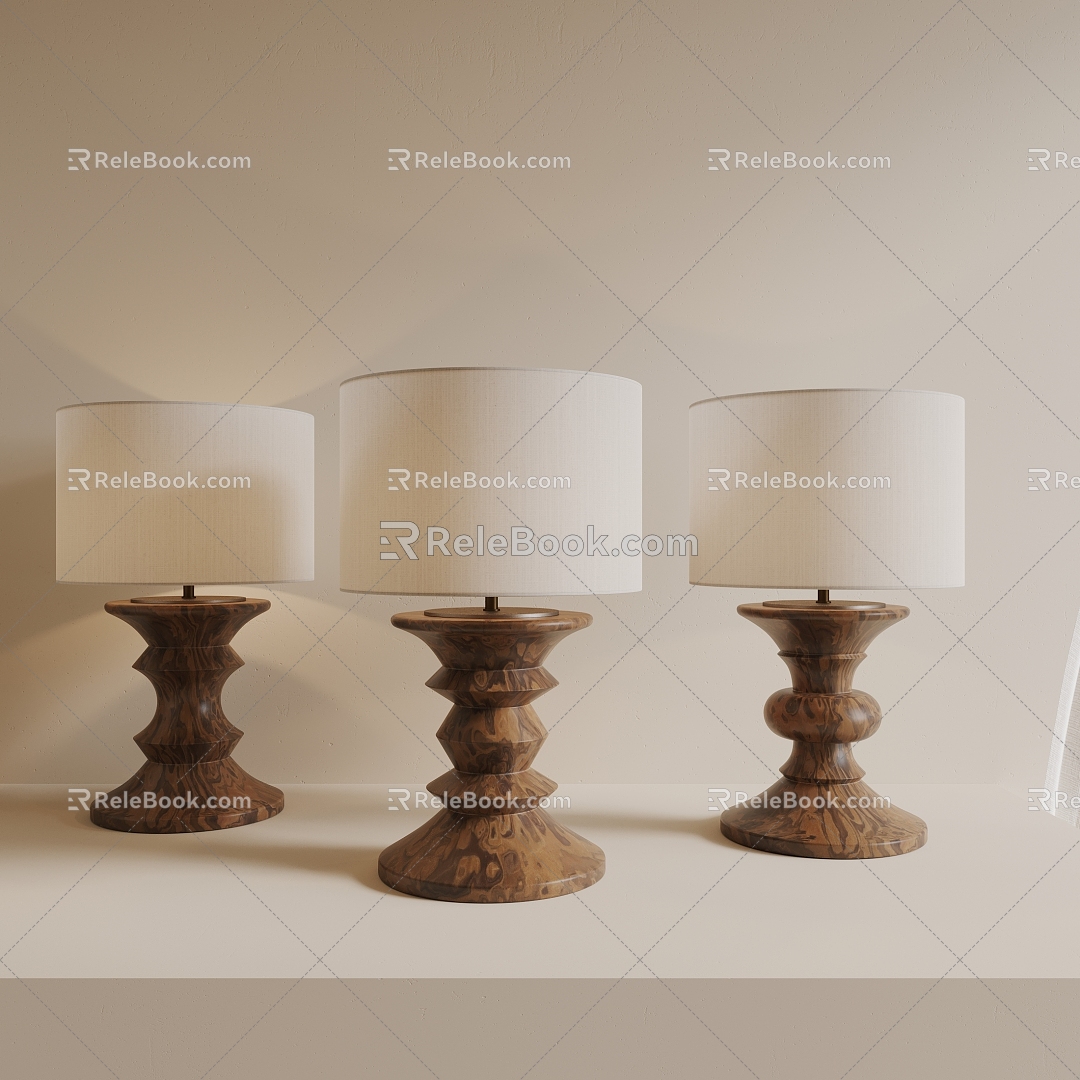 Ancient American Table Lamp 3d model