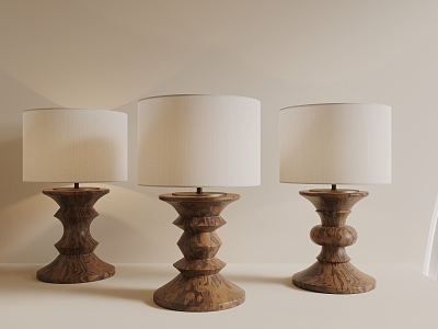 Ancient American Table Lamp 3d model