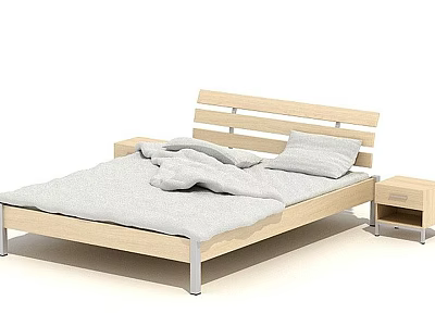 Indoor Furniture Modern Furniture Bed Double Bed 3d model