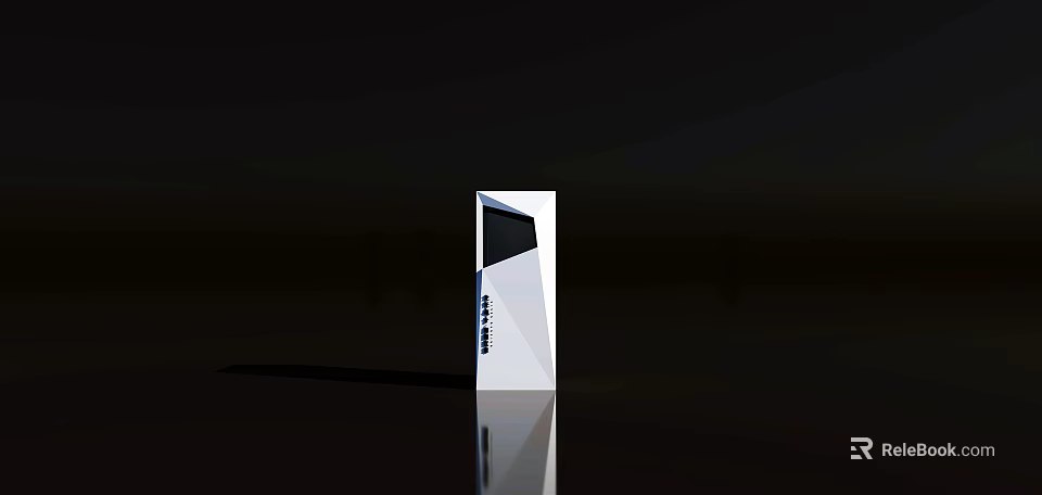 Modern Public Toilet Facility With Sleek White Design And Digital 3d model 