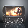 Sony Handheld Game Console With Game Display And Control Buttons