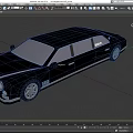 Black Luxury Limousine Car With Stylish Exterior And Elegant Design