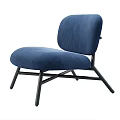 Modern Fabric Upholstered Single Chair With Black Metal Legs And Multiple Color Options