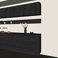 Middle Ancient Sideboard Solid Wood Sideboard Wine Cabinet Sideboard Wall Cabinet Sideboard Whole Row Sideboard Decoration 3d model