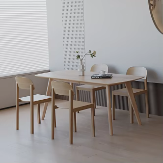 Modern table combination 3d model