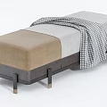 Modern sofa stool sofa stool combination 3d model