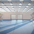 Industrial Factory Building With High Ceiling Metal Structure Industrial Pendant Lighting And Spacious Open Space