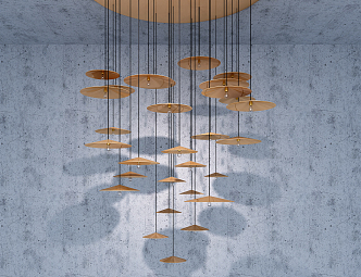 Modern chandelier 3d model