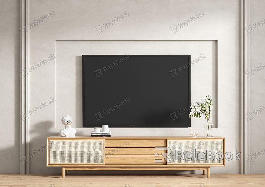 Rattan TV Cabinet model