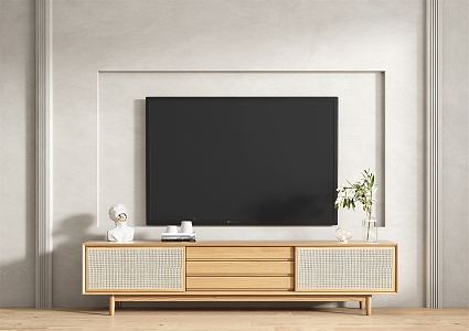 Rattan TV Cabinet 3d model