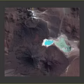 Aerial View Of Stunning Garden Landscape With Colorful Lakes And Diverse Landforms