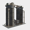 Industrial LOFT cooling tower 3d model