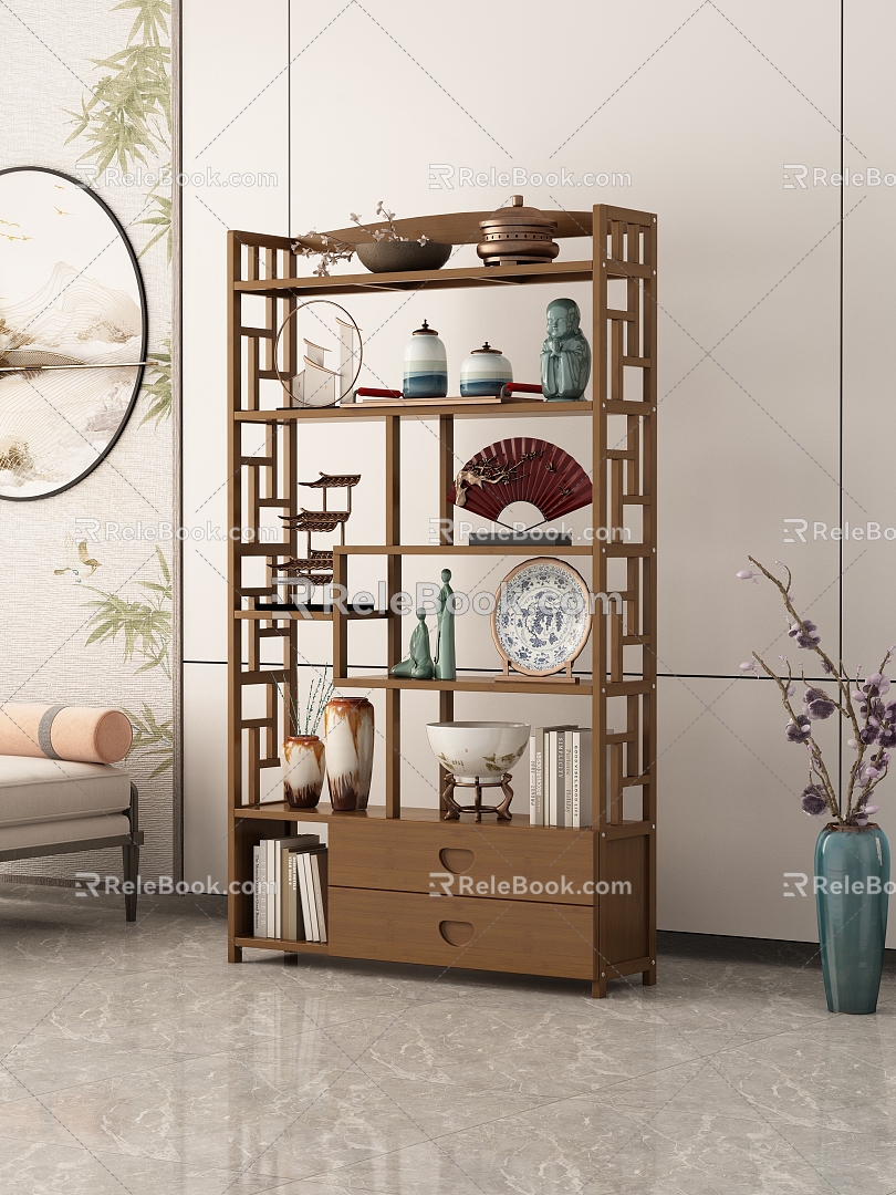 New Chinese Antique Rack 3d model