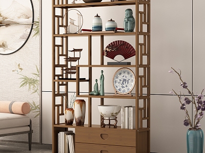 New Chinese Antique Rack model