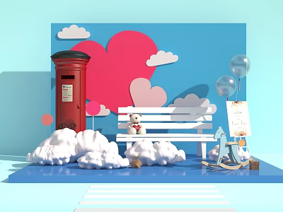 Modern Meichen Goddess Festival Meichen 3d model Modern Meichen Goddess Festival Meichen 3d model