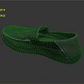Gray Casual Slip On Shoes With Canvas Material And Black Sole Design
