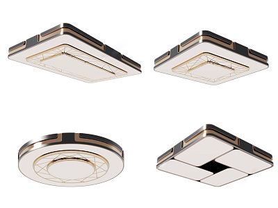 Light Luxury Ceiling Lamp 3d model